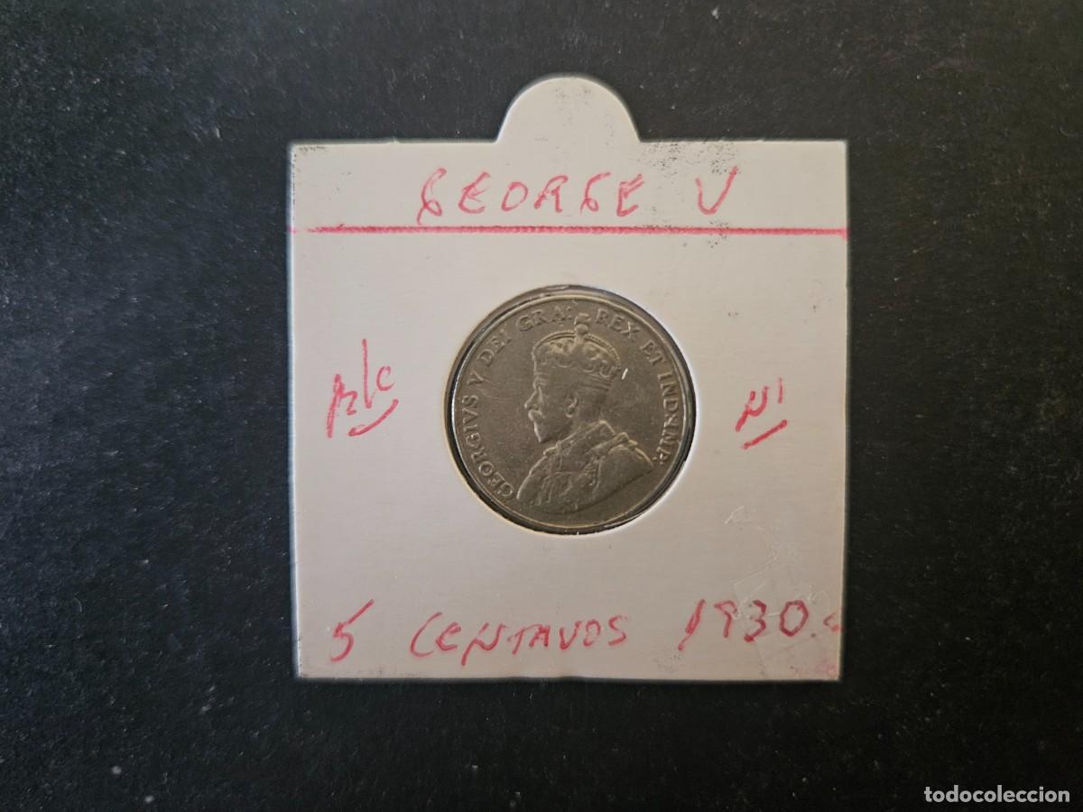 Monedas antiguas de Am&eacute;rica: CANADA 5 CENTAVOS 1930 BC KM=29 (NIQUEL) GEORGE V