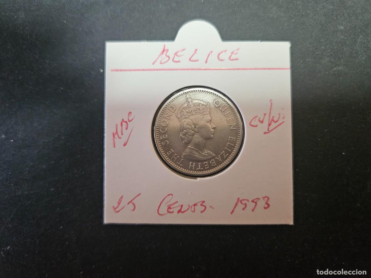 Monedas antiguas de Am&eacute;rica: BELIZE 25 CENTIMOS 1993 BC KM=36 (CUPRONIQUEL)