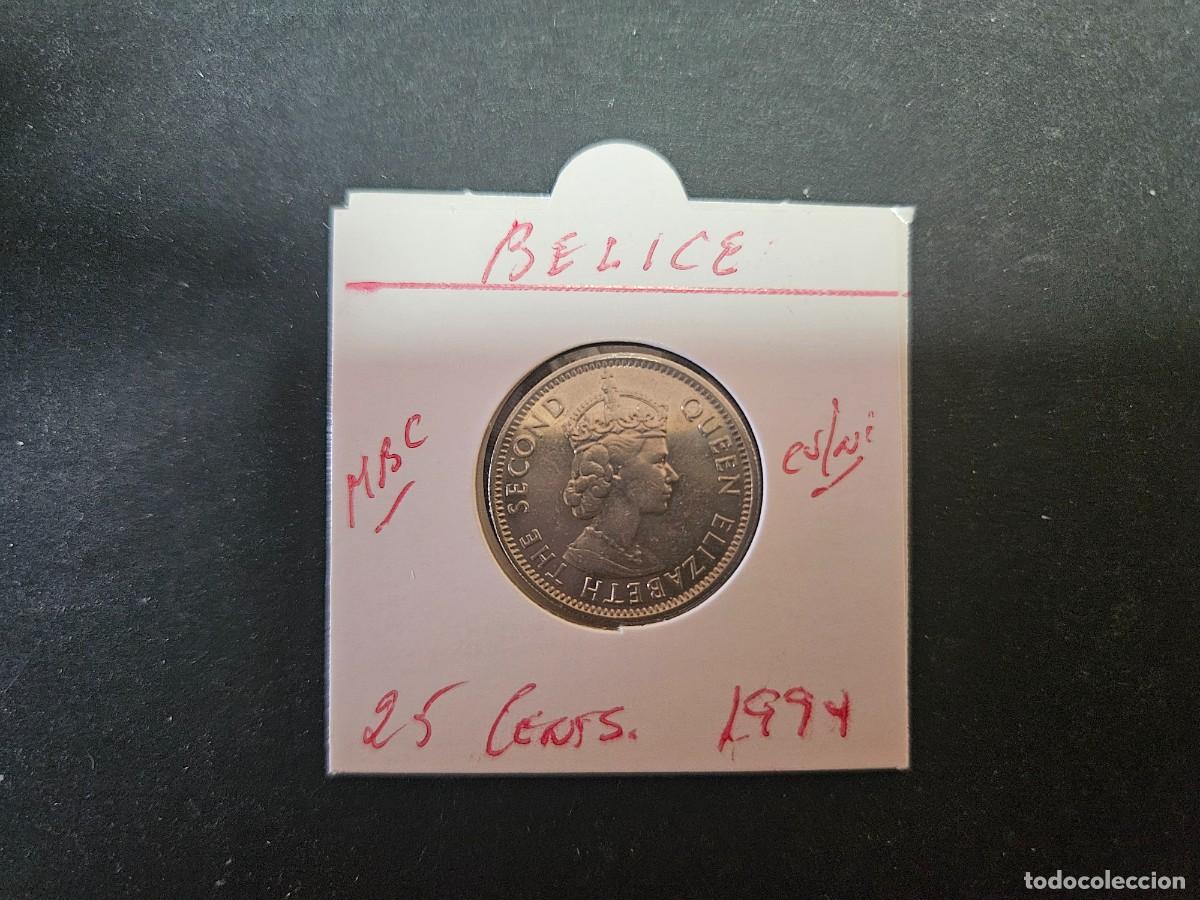 Monedas antiguas de Am&eacute;rica: BELIZE 25 CENTIMOS 1994 MBC KM=36 (CUPRONIQUEL)