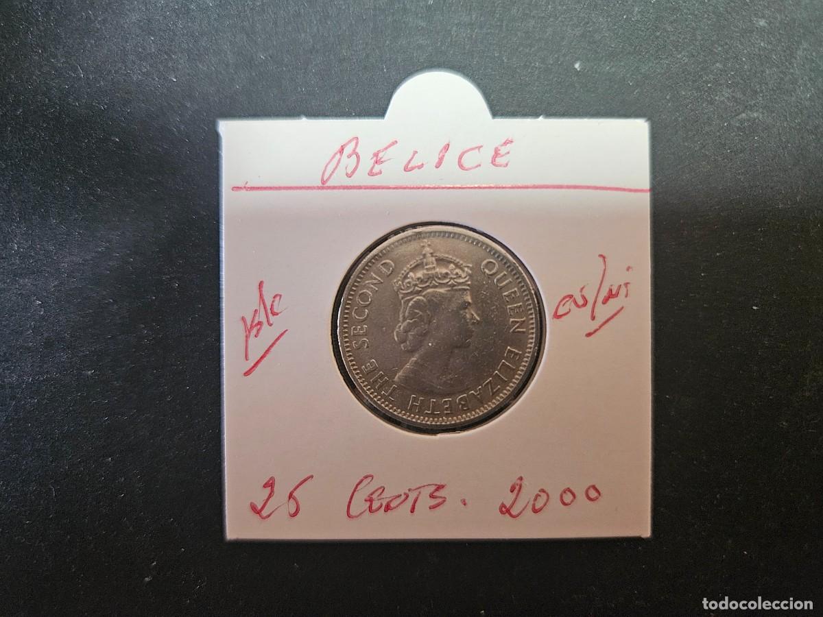 Monedas antiguas de Am&eacute;rica: BELIZE 25 CENTIMOS 2000 BC KM=36 (CUPRONIQUEL)