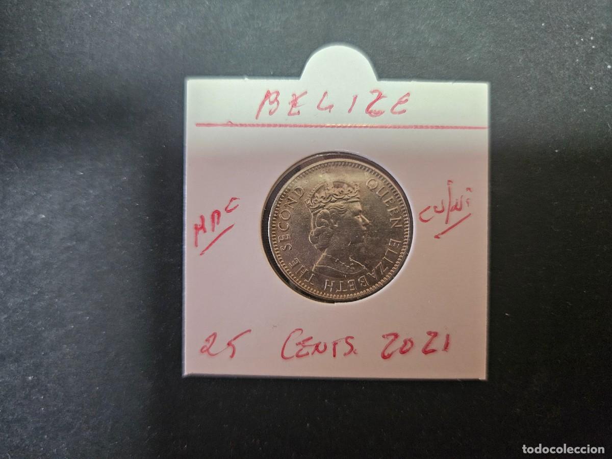 Monedas antiguas de Am&eacute;rica: BELIZE 25 CENTIMOS 2021 MBC KM=36 (CUPRONIQUEL)