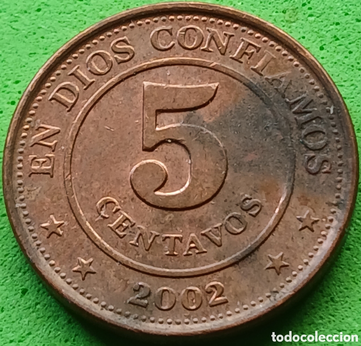 Monedas antiguas de Am&eacute;rica: Nicaragua 5 centavos 2002 km#97
