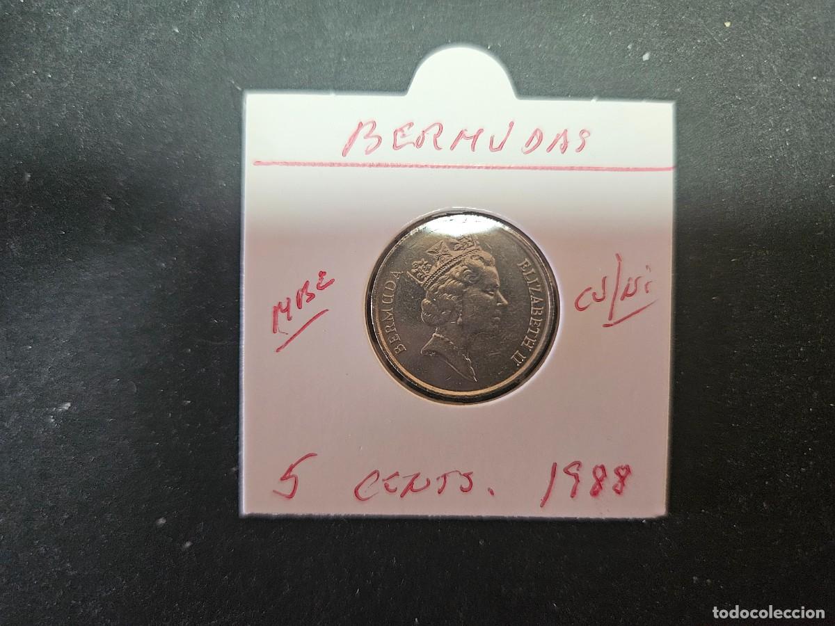 Monedas antiguas de Am&eacute;rica: BERMUDAS 5 CENTIMOS 1988 MBC KM=45 (CUPRONIQUEL)