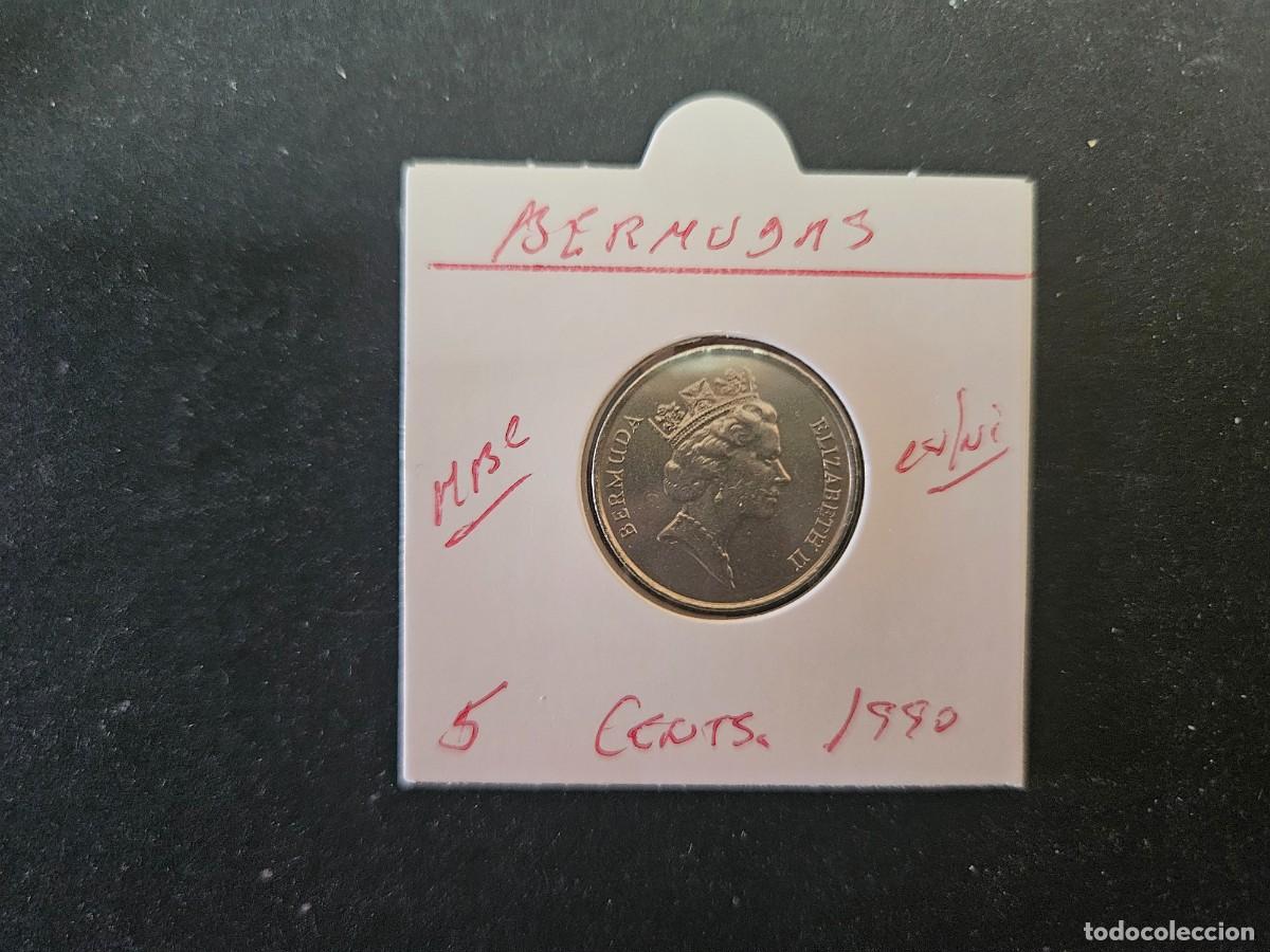 Monedas antiguas de Am&eacute;rica: BERMUDAS 5 CENTIMOS 1990 MBC KM=45 (CUPRONIQUEL)