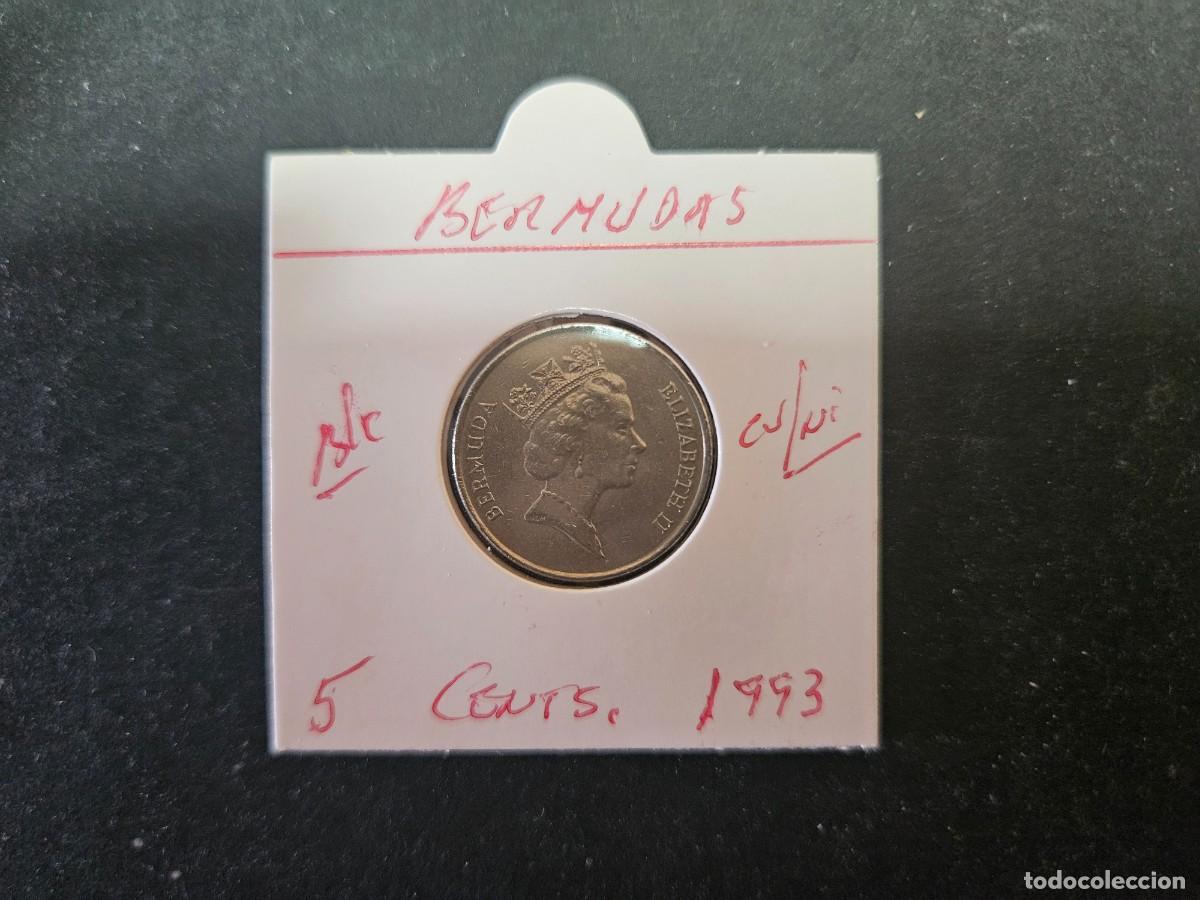 Monedas antiguas de Am&eacute;rica: BERMUDAS 5 CENTIMOS 1993 BC KM=45 (CUPRONIQUEL)