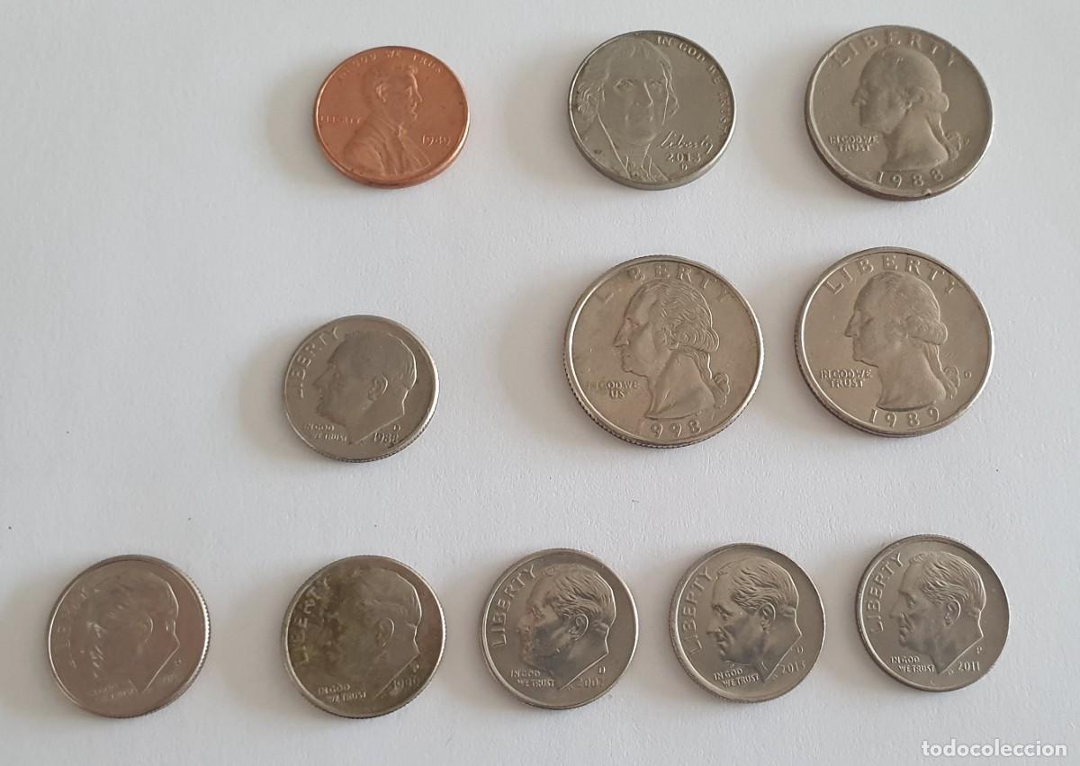 Monedas antiguas de Am&eacute;rica: LOTE MONEDAS DOLAR EE.UU. - Foto 2