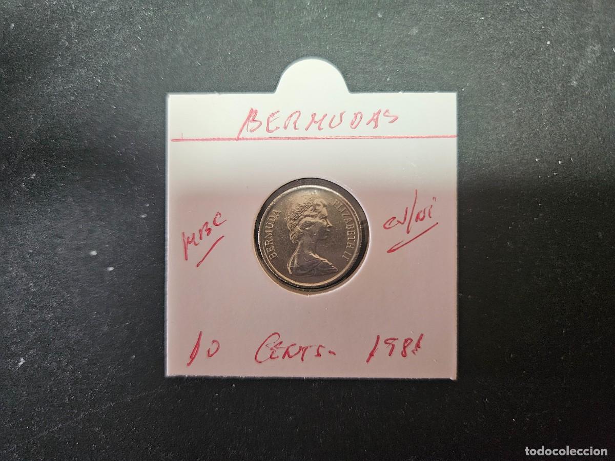 Monedas antiguas de Am&eacute;rica: BERMUDAS 10 CENTIMOS 1981 MBC KM=17 (CUPRONIQUEL)