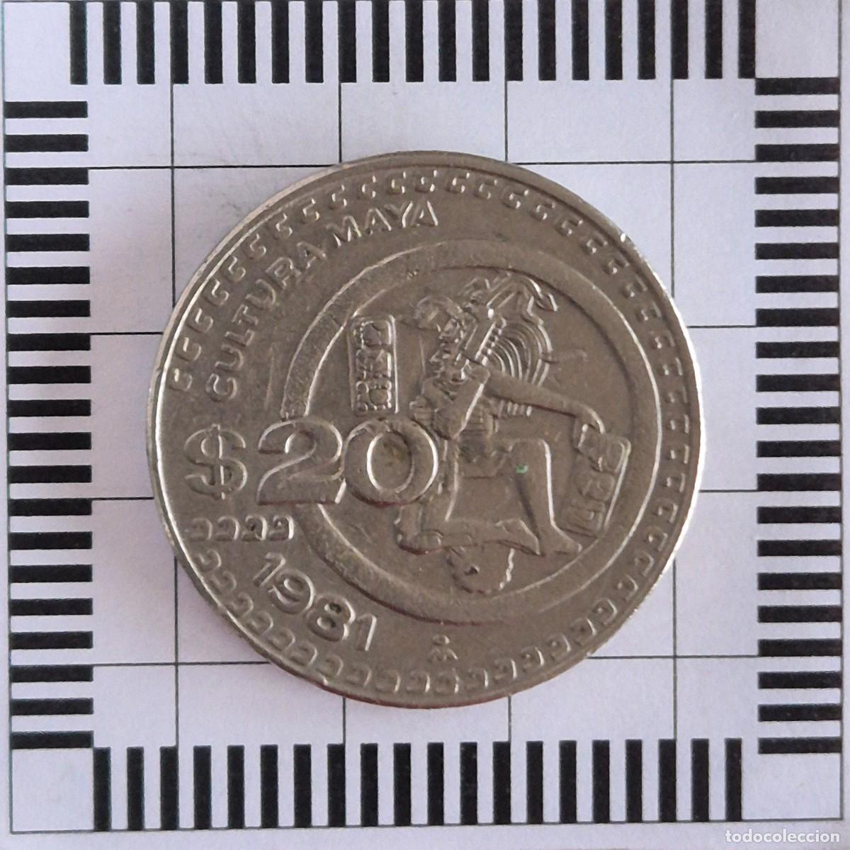 Monedas antiguas de Am&eacute;rica: 20 PESOS, M&Eacute;XICO. 1981. (KM#486).