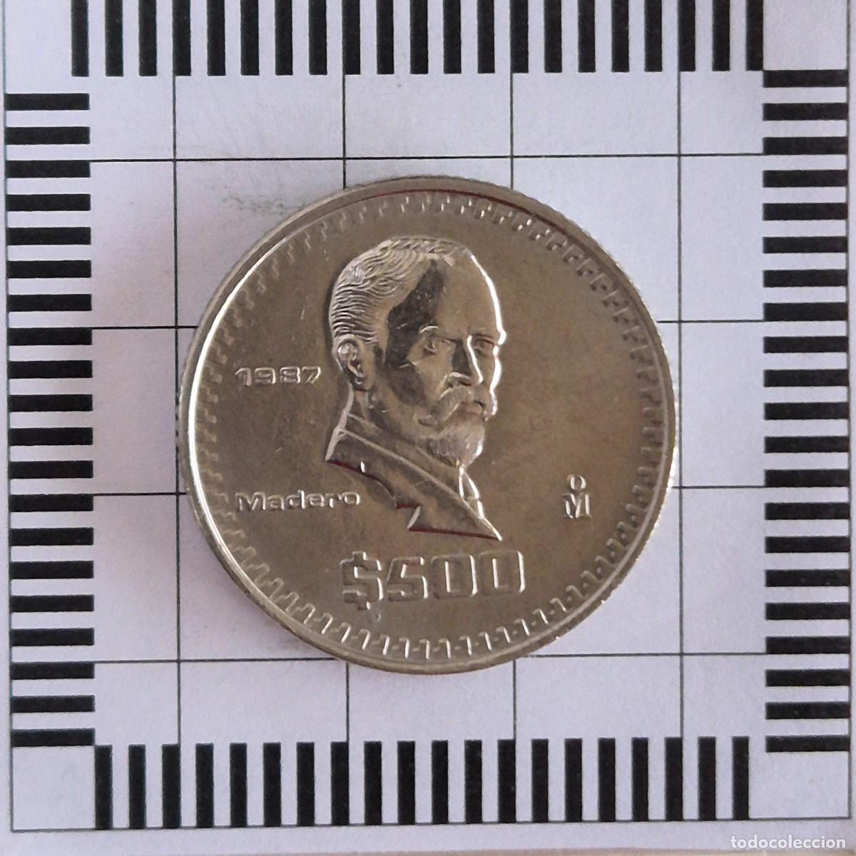 Monedas antiguas de Am&eacute;rica: 500 PESOS, M&Eacute;XICO. 1987. (KM#529).