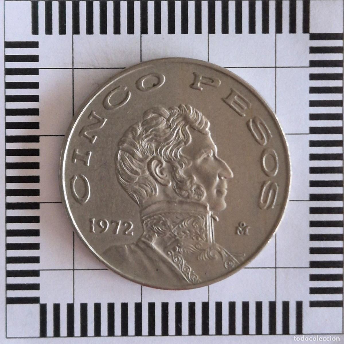 Monedas antiguas de Am&eacute;rica: 5 PESOS, M&Eacute;XICO. 1972. (KM#472).