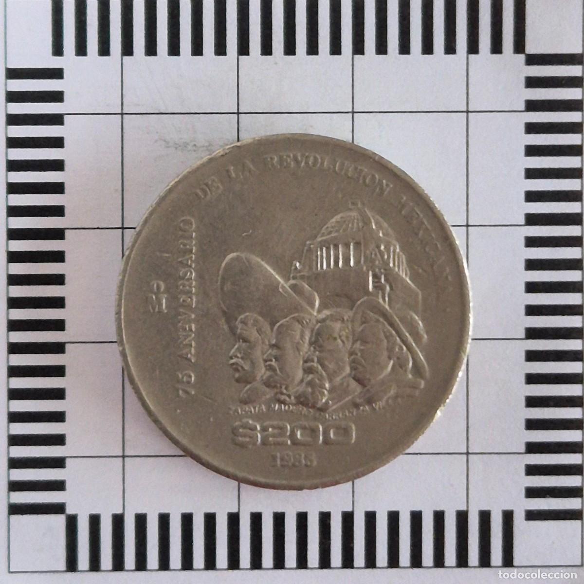 Monedas antiguas de Am&eacute;rica: 200 PESOS, M&Eacute;XICO. 1985. (KM#510).
