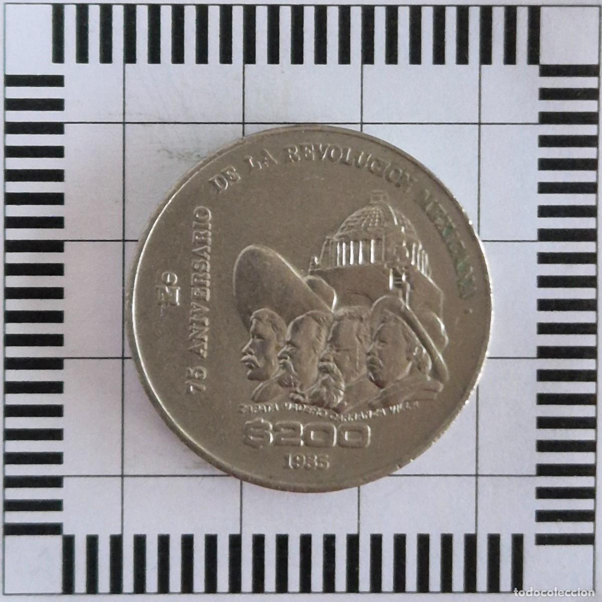 Monedas antiguas de Am&eacute;rica: 200 PESOS, M&Eacute;XICO. 1985. (KM#510).