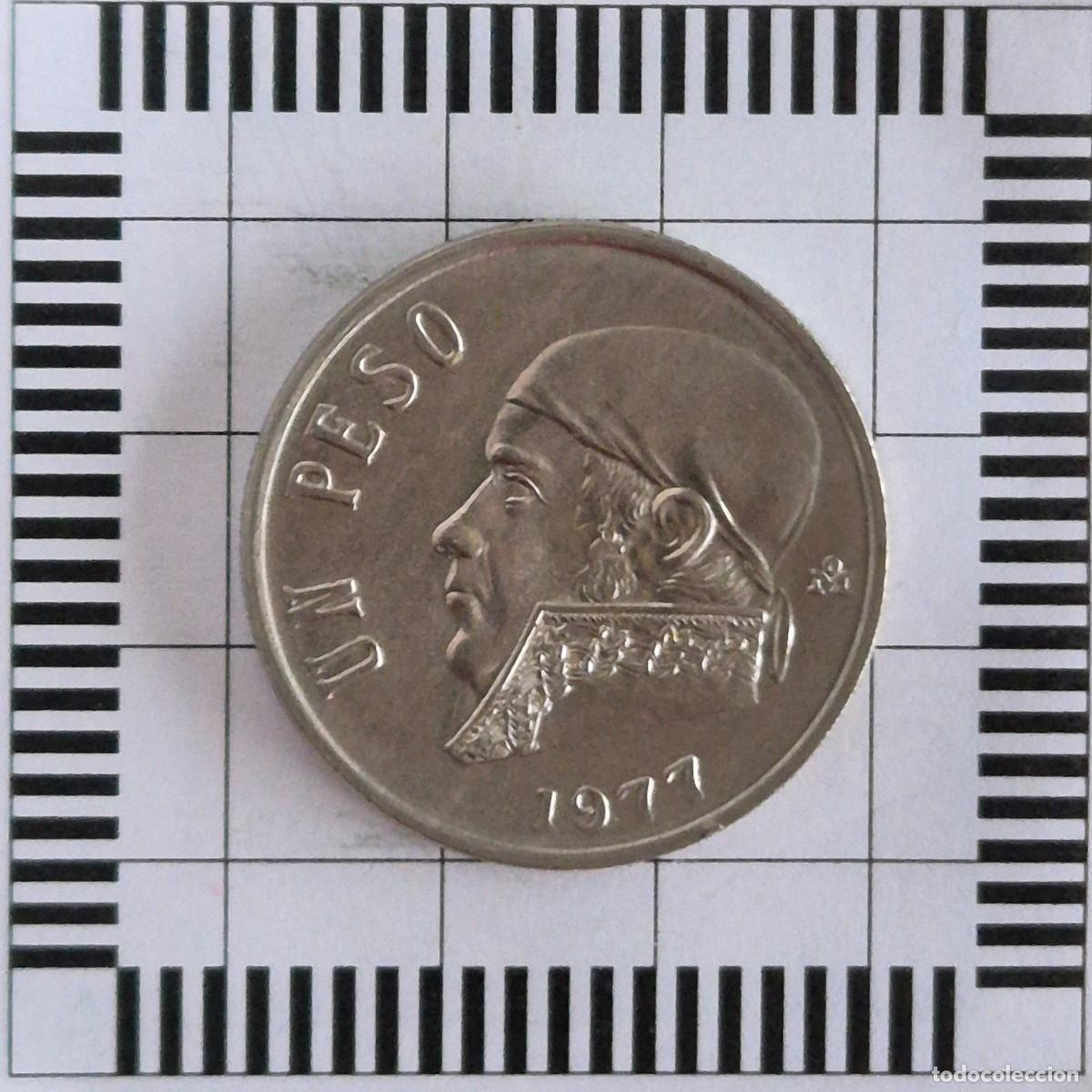 Monedas antiguas de Am&eacute;rica: 1 PESO, M&Eacute;XICO. 1977. (KM#460).