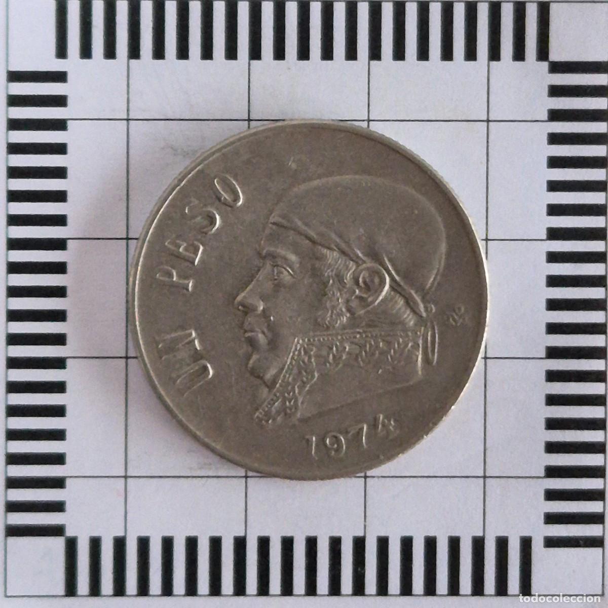 Monedas antiguas de Am&eacute;rica: 1 PESO, M&Eacute;XICO. 1974. (KM#460).