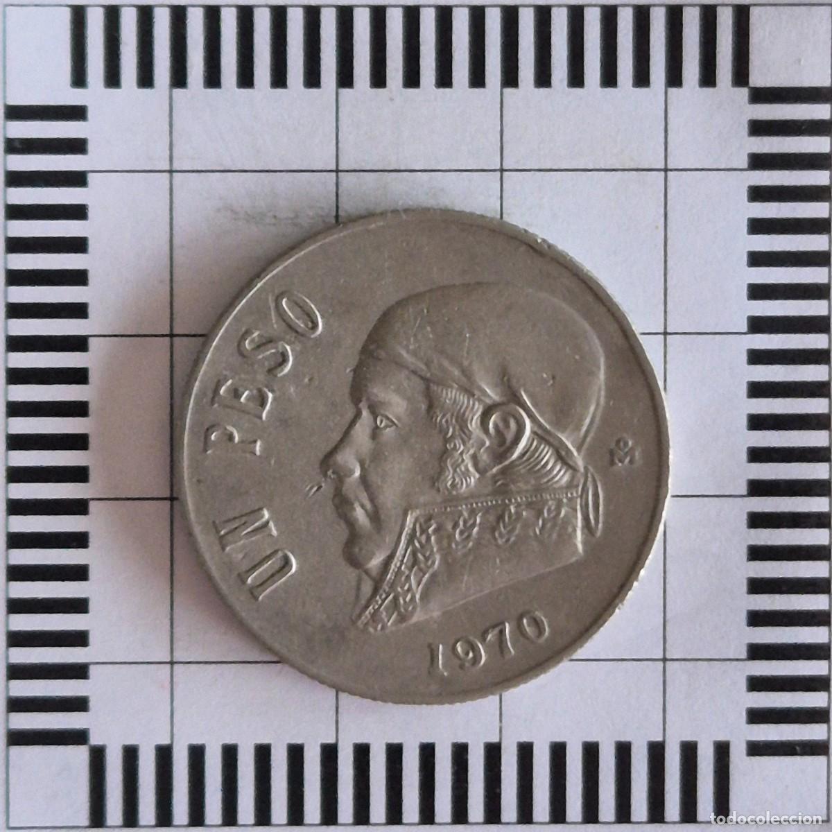 Monedas antiguas de Am&eacute;rica: 1 PESO, M&Eacute;XICO. 1970. (KM#460).