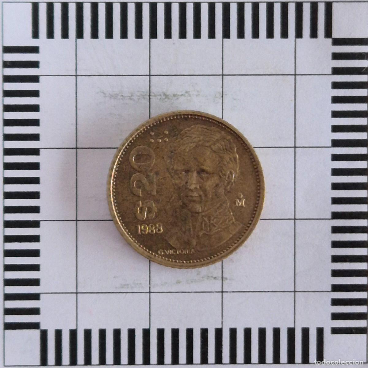 Monedas antiguas de Am&eacute;rica: 20 PESOS, M&Eacute;XICO. 1988. (KM#508).