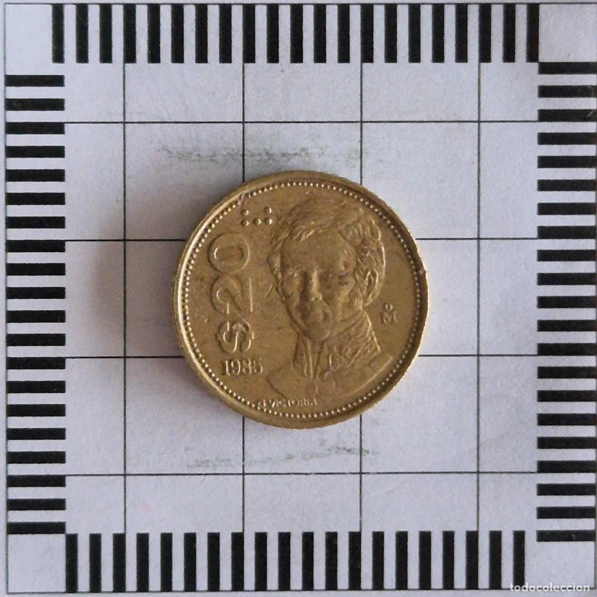Monedas antiguas de Am&eacute;rica: 20 PESOS, M&Eacute;XICO. 1985. (KM#508).