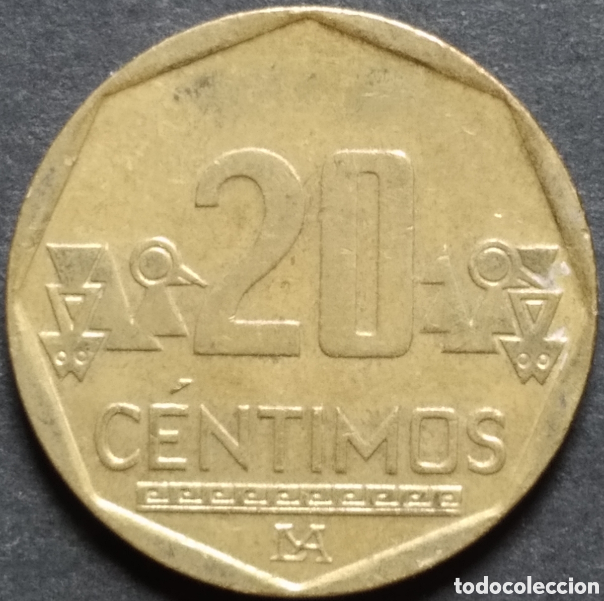 Monedas antiguas de Am&eacute;rica: MONEDA - PER&Uacute; 20 CENTIMOS 2024