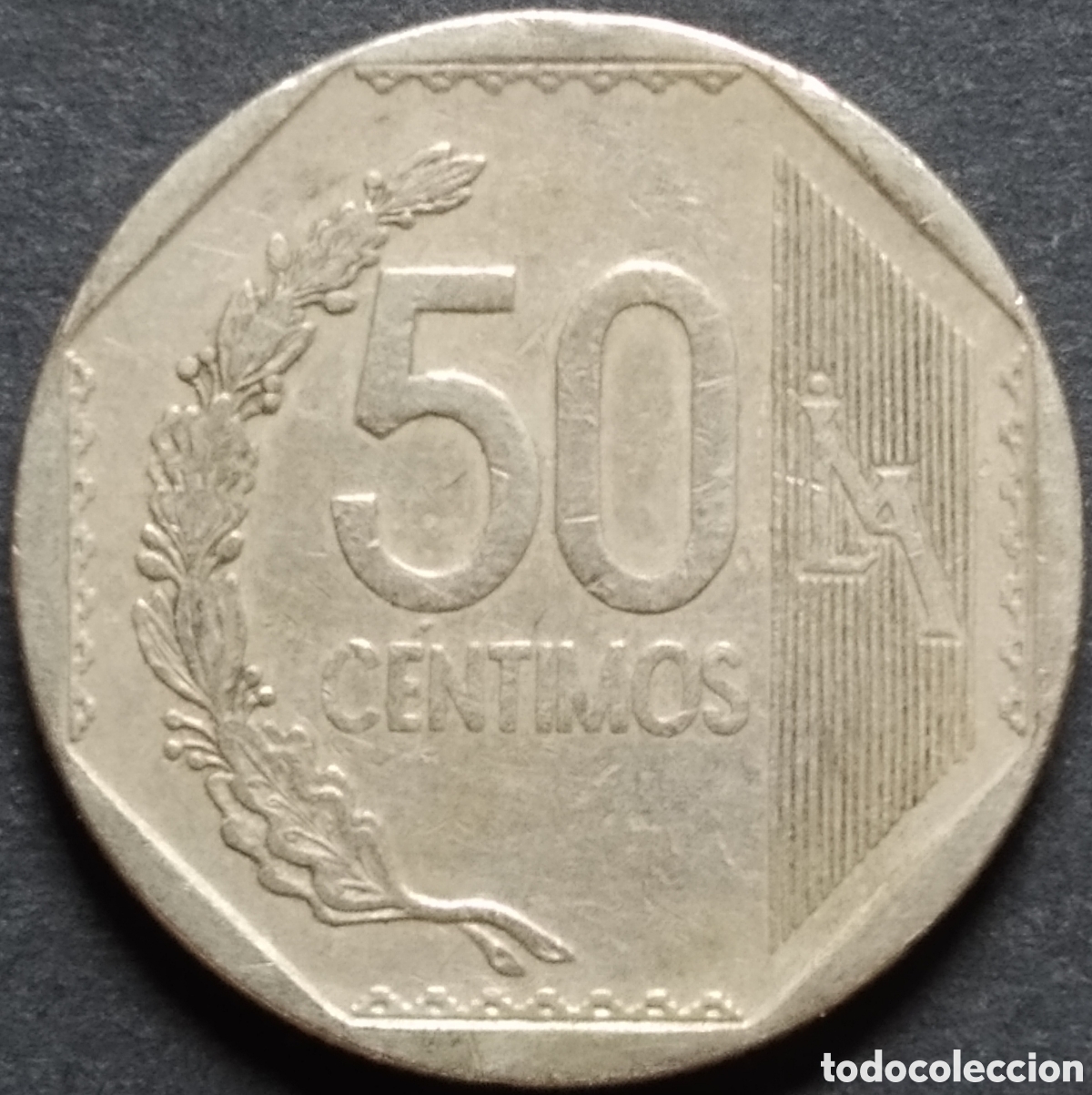 Monedas antiguas de Am&eacute;rica: MONEDA - PER&Uacute; 50 CENTIMOS 2013