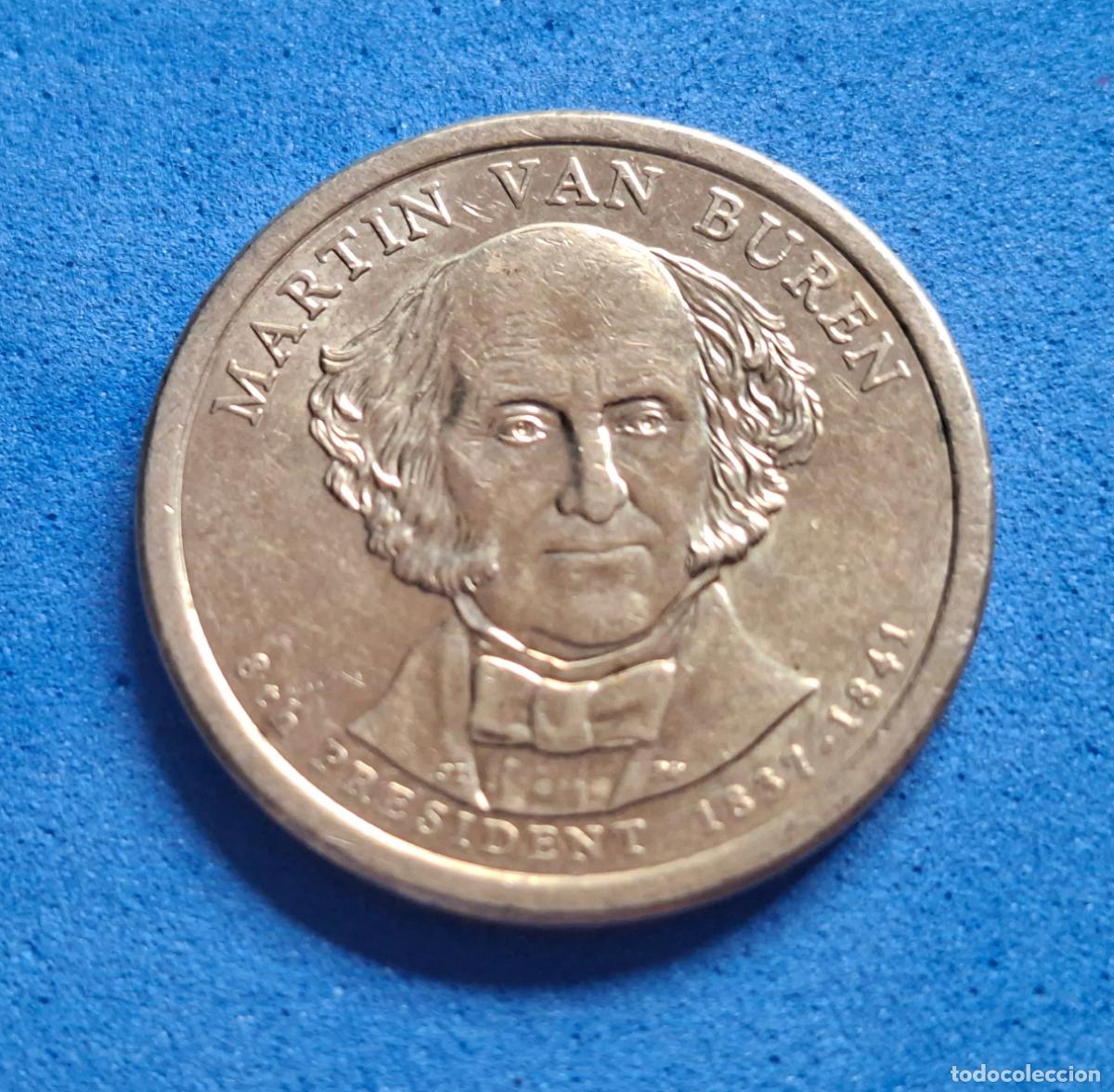 Monedas antiguas de Am&eacute;rica: MONEDA USA. Estados Unidos. ONE DOLLAR. 1 Dolar 2008, 8&ordm; Presidente Mart&iacute;n Van Buren