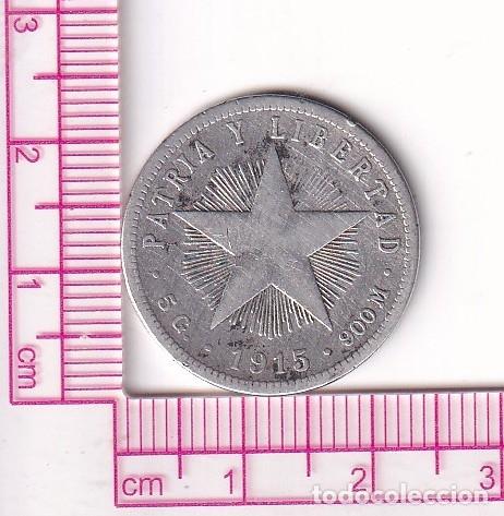 Monedas antiguas de Am&eacute;rica: CR5031 MONEDA CUBA 20 CENTAVOS 1915 PLATA