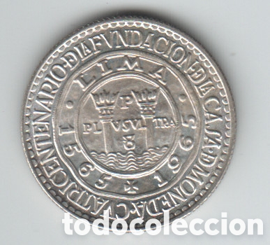 Moedas antigas da Am&eacute;rica: 20 soles Per&uacute; 1965 plata 0.900