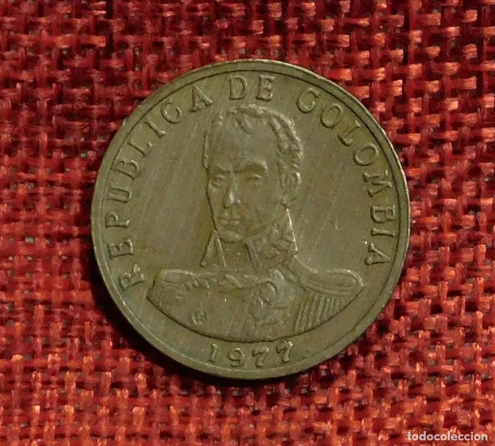 Monedas antiguas de Am&eacute;rica: Republica de Colombia - A&ntilde;o 1977 - 2 Pesos