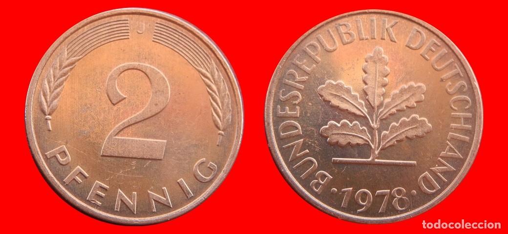 Old Coins of America: 2 PFENNIG 1978-J BRD ALEMANIA-154417