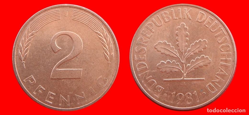 Alte M&uuml;nzen aus Amerika: 2 PFENNIG 1981-J BRD ALEMANIA-154429