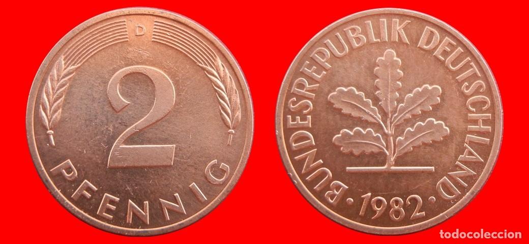Alte M&uuml;nzen aus Amerika: 2 PFENNIG 1982-D BRD ALEMANIA-154430