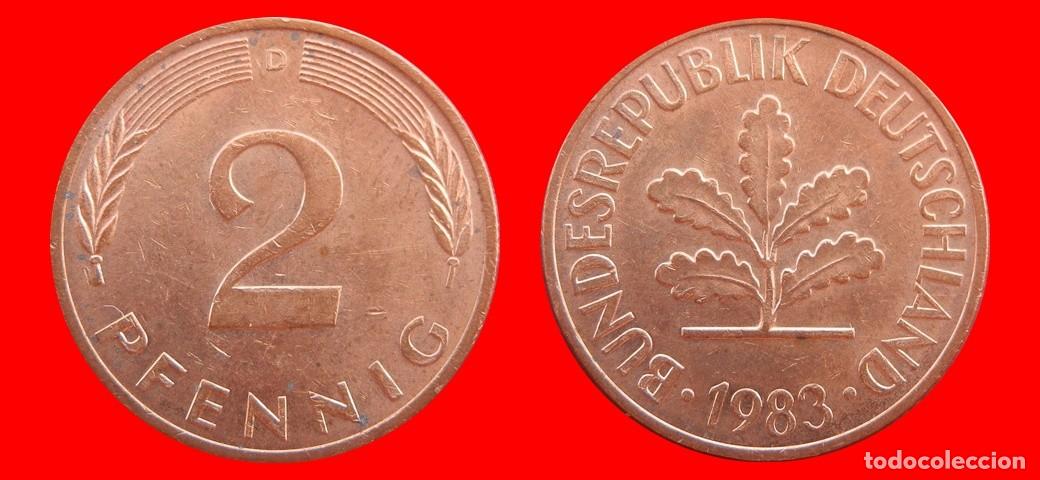 Monedas antiguas de Am&eacute;rica: 2 PFENNIG 1983-D BRD ALEMANIA-154434