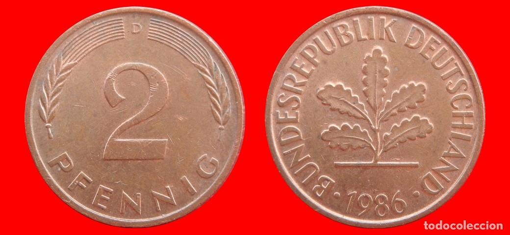 Monedas antiguas de Am&eacute;rica: 2 PFENNIG 1986-D BRD ALEMANIA-154445