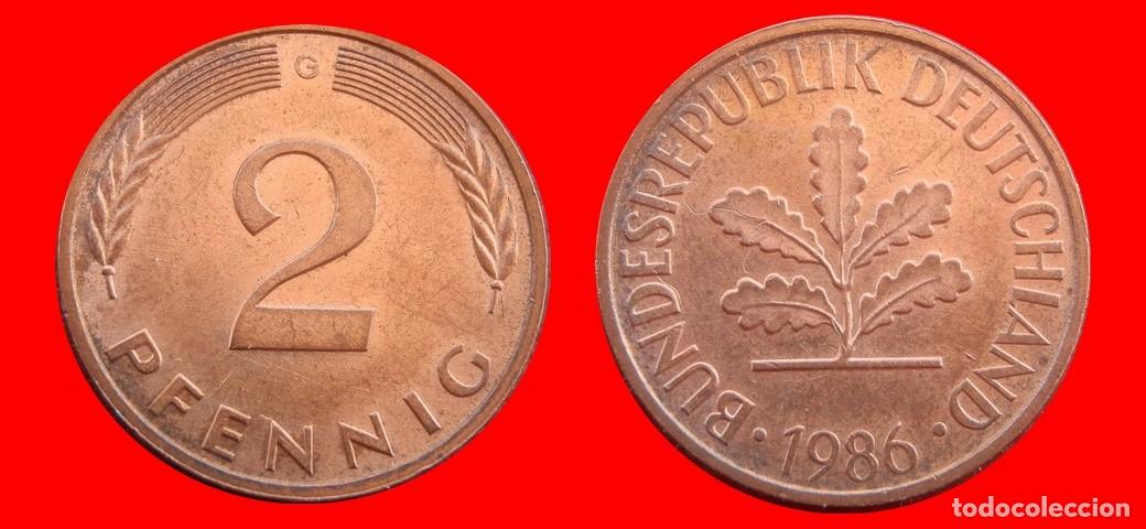 Monedas antiguas de Am&eacute;rica: 2 PFENNIG 1986-G BRD ALEMANIA-154447