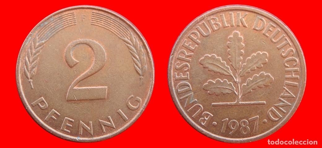 Monedas antiguas de Am&eacute;rica: 2 PFENNIG 1987-F BRD ALEMANIA-154450