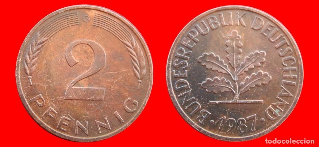 Monedas antiguas de Am&eacute;rica: 2 PFENNIG 1987-G BRD ALEMANIA-154451