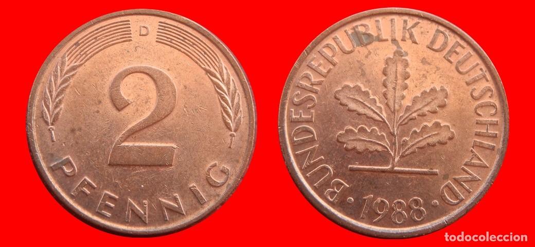 Monedas antiguas de Am&eacute;rica: 2 PFENNIG 1988-D BRD ALEMANIA-154452