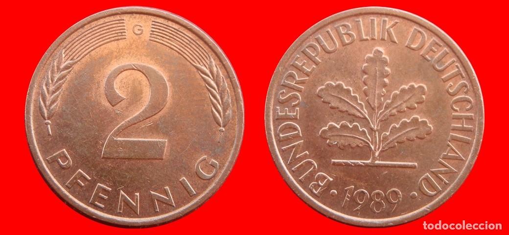 Monedas antiguas de Am&eacute;rica: 2 PFENNIG 1989-G BRD ALEMANIA-154457