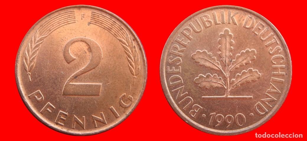 Monedas antiguas de Am&eacute;rica: 2 PFENNIG 1990-F BRD ALEMANIA-154460