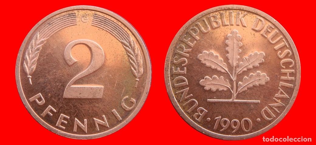 Monedas antiguas de Am&eacute;rica: 2 PFENNIG 1990-G BRD ALEMANIA-154461