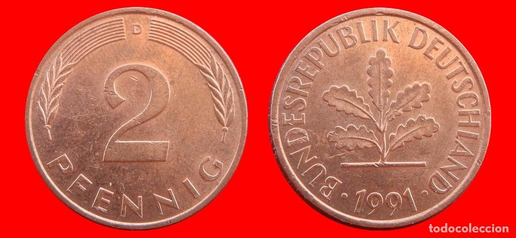 Monedas antiguas de Am&eacute;rica: 2 PFENNIG 1991-D BRD ALEMANIA-154464