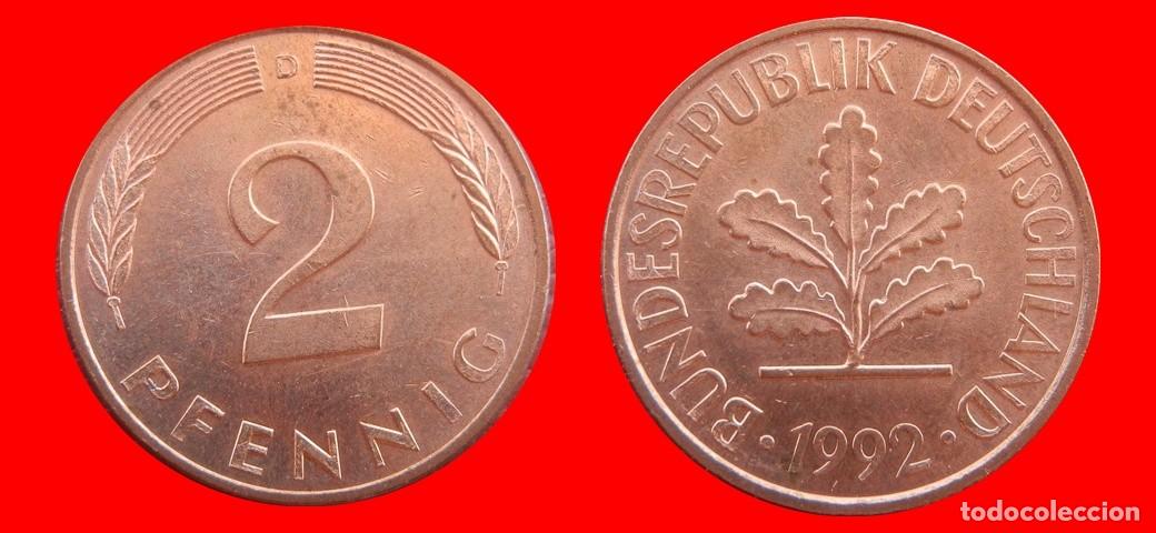 Monedas antiguas de Am&eacute;rica: 2 PFENNIG 1992-D BRD ALEMANIA-154469