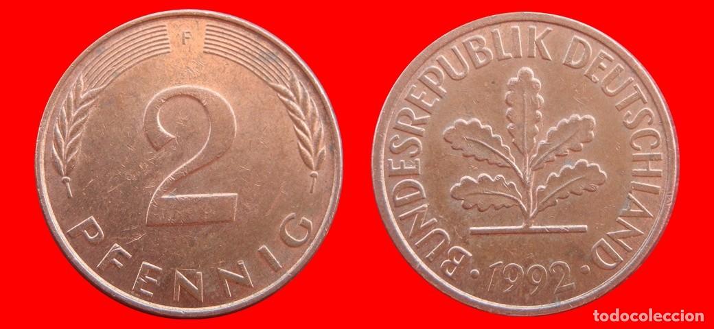 Monedas antiguas de Am&eacute;rica: 2 PFENNIG 1992-F BRD ALEMANIA-154470