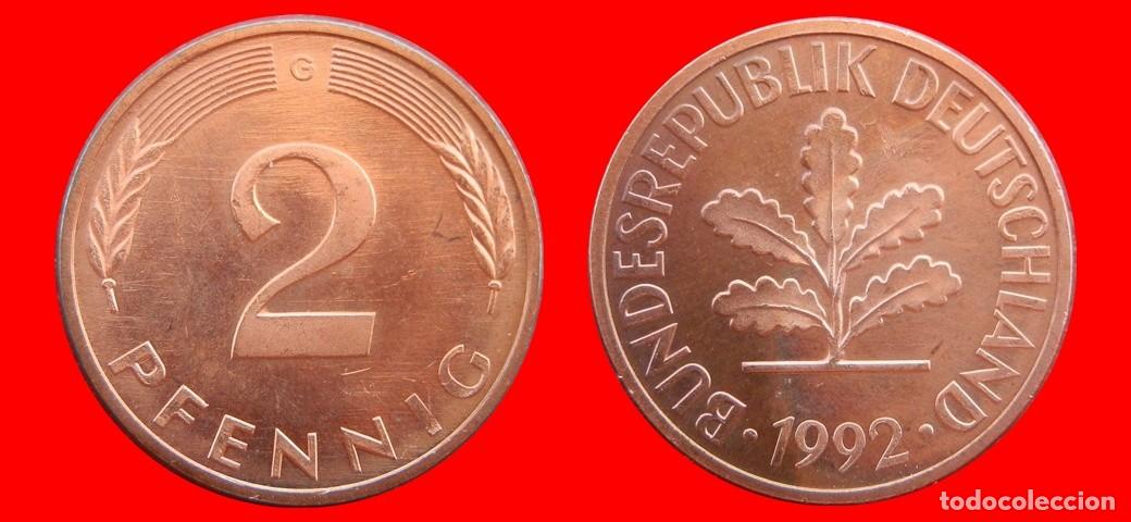 Monedas antiguas de Am&eacute;rica: 2 PFENNIG 1992-G BRD ALEMANIA-154471