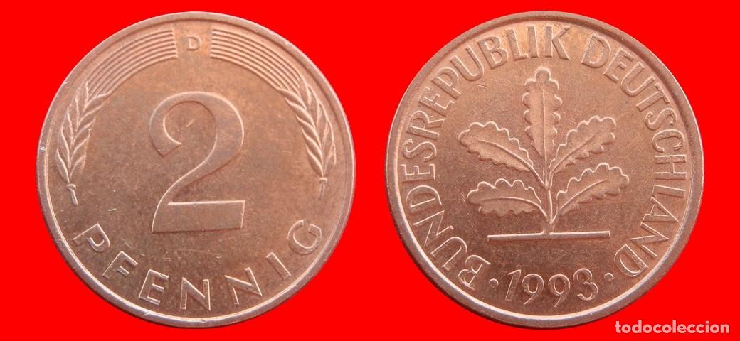 Monedas antiguas de Am&eacute;rica: 2 PFENNIG 1993-D BRD ALEMANIA-154473