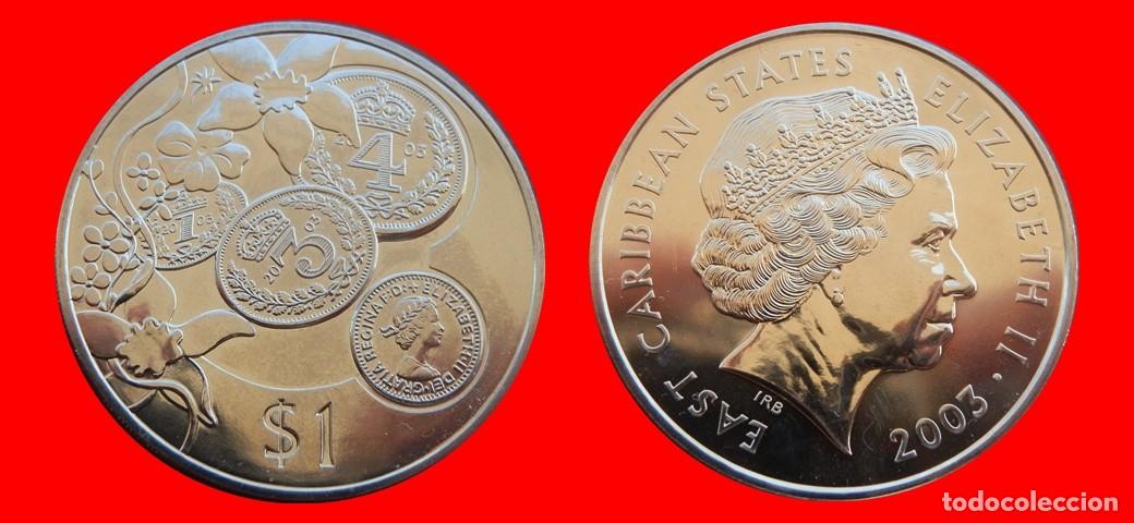 Monedas antiguas de Am&eacute;rica: 1 DOLAR 2003 SIN CIRCULAR ESTADOS DEL CARIBE ORIENTAL-9647SC
