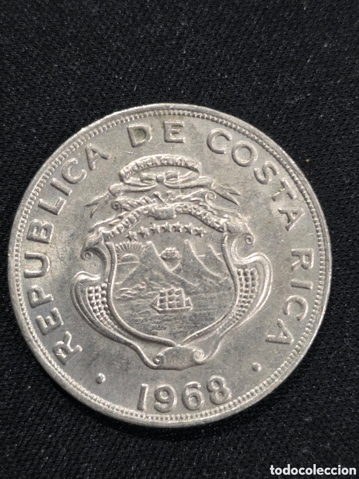 Monedas antiguas de Am&eacute;rica: Costa Rica 1 Colon 1968 BC - Mexico 2 pesos 2005 - PEDIDO M&Iacute;NIMO 5&euro;