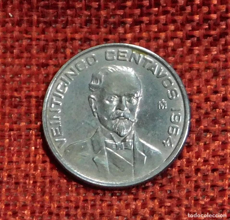 Monedas antiguas de Am&eacute;rica: Mexico - A&ntilde;o 1964 - Veinticinco 25 centavos