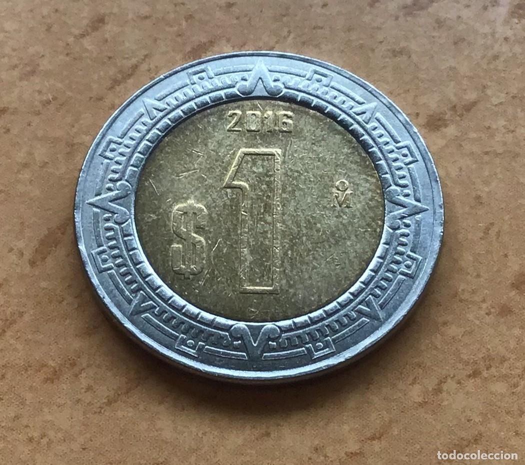 Monedas antiguas de Am&eacute;rica: 1 peso de M&eacute;xico (M&eacute;jico). A&ntilde;o 2016