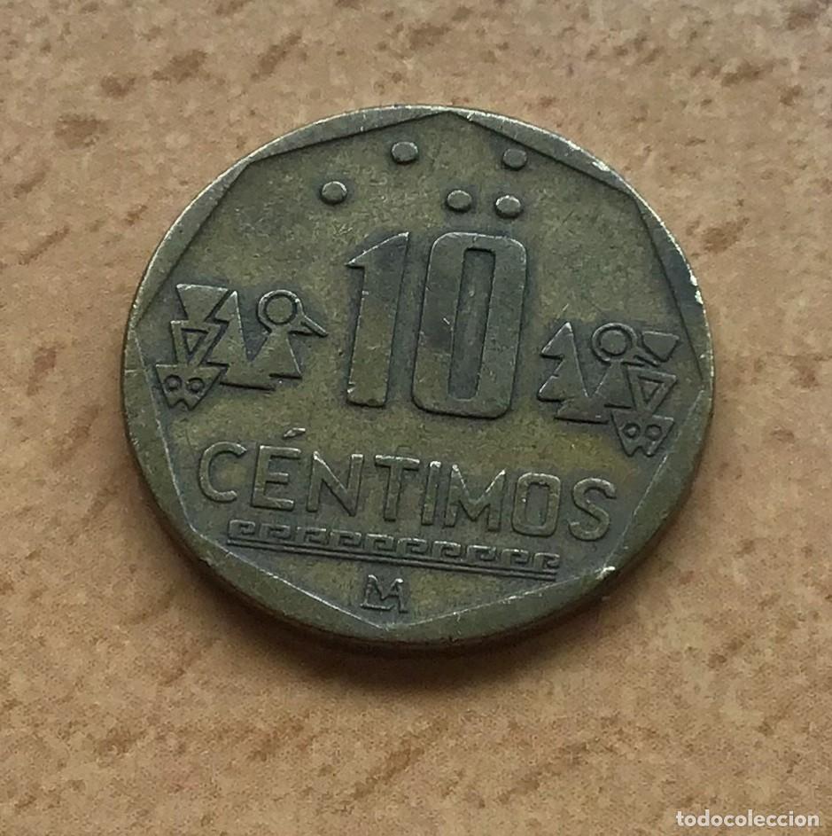 Monedas antiguas de Am&eacute;rica: 10 c&eacute;ntimos de Per&uacute;. A&ntilde;o 2000 - Foto 2