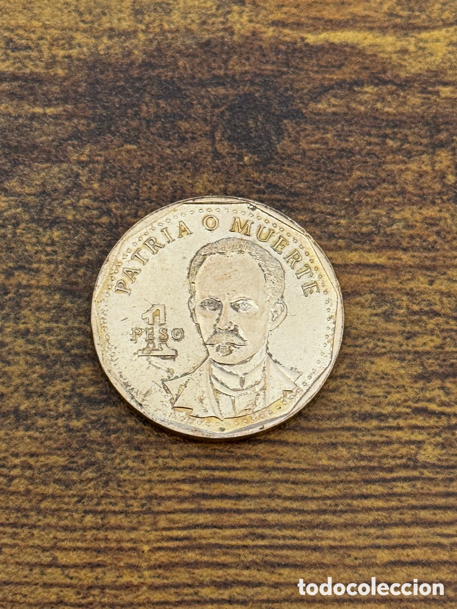 Monedas antiguas de Am&eacute;rica: 1 peso 1992 Cuba. Lat&oacute;n. Circulado